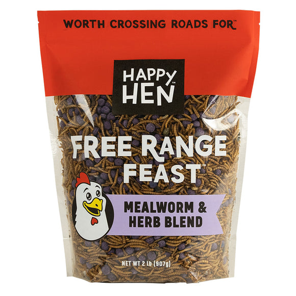 Happy Hen Treats Free Range Feast™ Mealworm & Herb Blend (2 Lb)